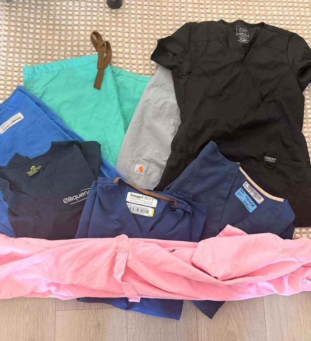 Medical Scrubs Bundle Women’s XS -
M Various Brands Tops, Bottoms & Gown